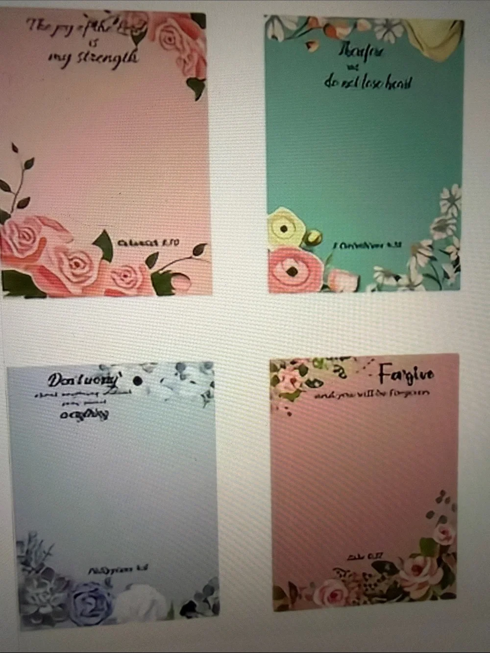 ❣️5/$25❣️4- adhesive assorted bible verses, note pads.  🆕